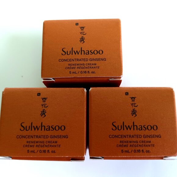 Sulwhasoo - Concentrated Ginseng Renewing Cream - 5 g. x 3 pcs.